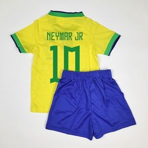 NEYMAR JR Kids Brazil shirt and shorts jersey set Brasil home uniform